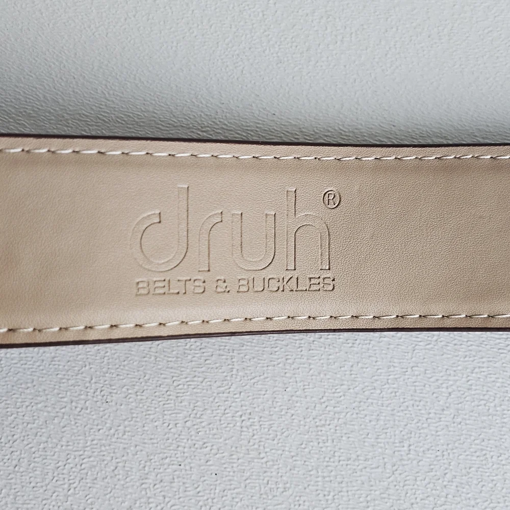 🆕 Srixon x Druh Genuine Leather Golf Belt Adjustable 30–40, Rare & Collectible